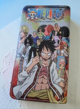 One Piece Wallet Case - Colorful Anime Crew Design- new